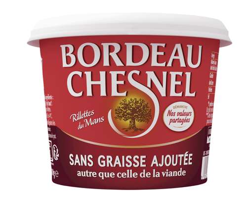 Rillette pur porc sans graisse ajouté, Bordeau Chesnel (110 g)