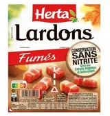 Lardons fumés sans nitrites, Herta (2 x 75 g)