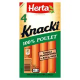 Knacki 100% poulet, Herta (x 4, 140 g)