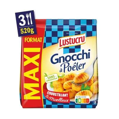 Gnocchi à poêler, Lustucru (520 g)