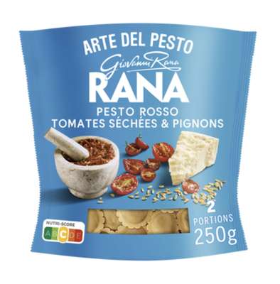 Pâtes fraiches Girasoli pesto rosso tomates et pignons, Rana (250 g)