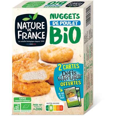 Nugget's de poulet BIO, Nature de France (200 g)