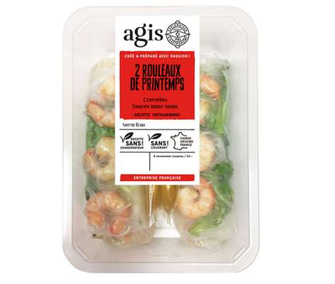Rouleaux de printemps aux crevettes, Agis (200 g)