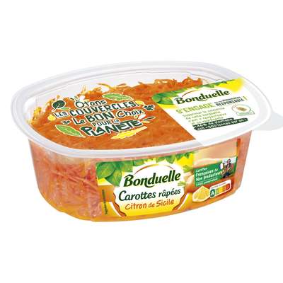 Carottes râpées au jus de citron de Sicile, Bonduelle (320 g)
