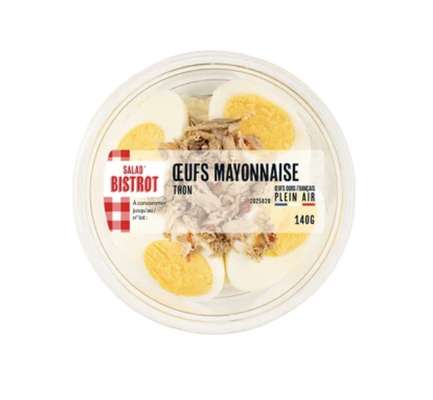 Oeufs durs mayonnaise et thon, Salad'Bistrot   (140 g)