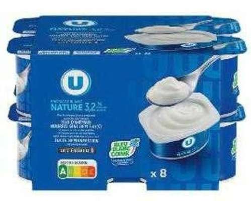 Fromage blanc nature 3,2% MG, U (8 x 100 g)
