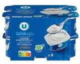 Fromage blanc nature 3,2% MG, U (8 x 100 g)