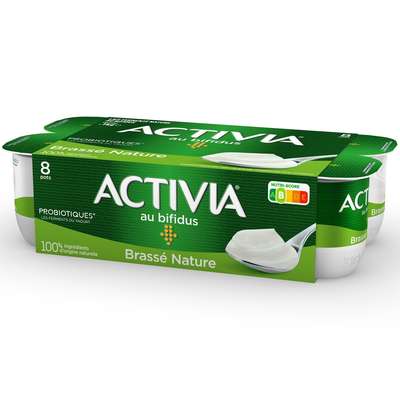 Yaourt au bifidus brassé nature, Activia (8 x 125 g)