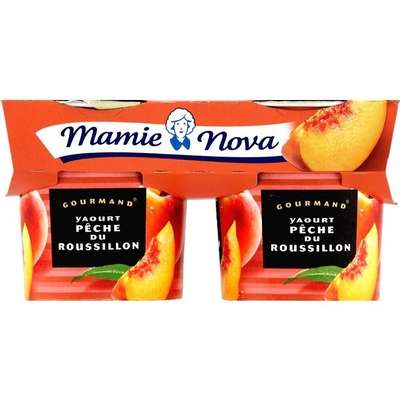 Yaourt Gourmand Pêche du Roussillon, Mamie Nova (2 x 150 g)