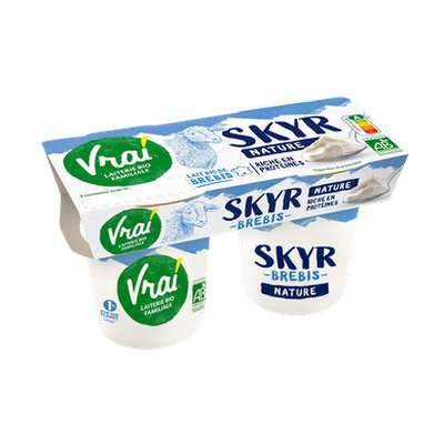 Skyr brebis nature BIO, Vrai   (2 x 115 g)