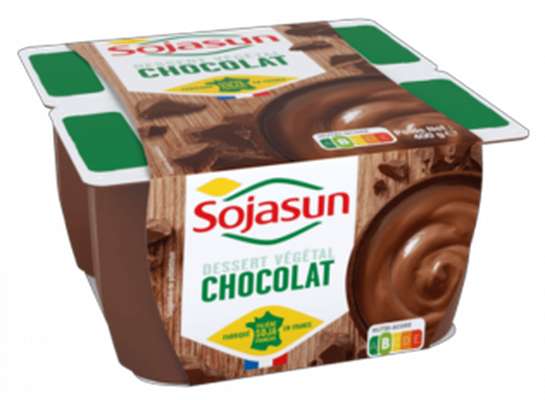 Dessert végétal saveur Chocolat, Sojasun (4 x 100 g)