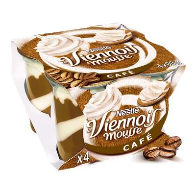 Mousse de Viennois au café, Nestlé (4 x 90 g)