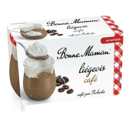 Dessert liégeois café, Bonne Maman (2 x 105 g)