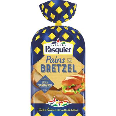 Petits pains spéciaux salés façon bretzel, Pasquier (x 6, 270 g)