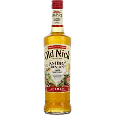 Rhum ambrée des iles 40°,  Old Nick (70 cl)