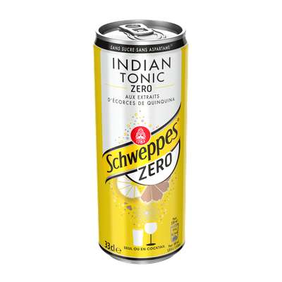 Schweppes Indian Tonic zéro (33 cl)