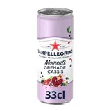 Boisson gazeuse aromatisée grenade cassis, San Pellegrino Momenti (33 cl)