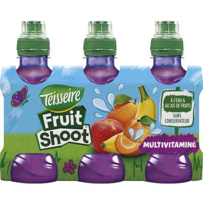 Fruit Shoot multivitaminé, Teisseire (6 x 20 cl)