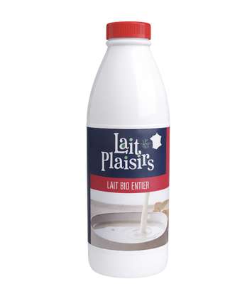 Lait entier UHT BIO, Lait Plaisirs (1 L)