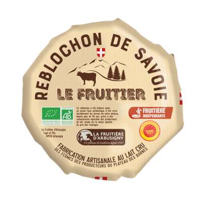 Reblochon le fruitier AOP BIO, 27 % MG/PF, La Fruitière d'Arbus (450 g)
