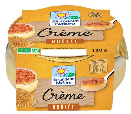 Crème brûlée BIO, Grandeur Nature (130 g)