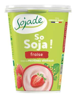 So Soja fraise BIO, Sojade (400 g)