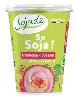 So Soja framboise BIO, Sojade (400 g)