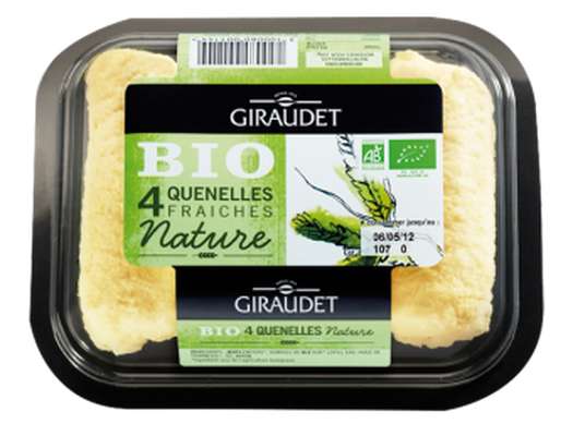 Quenelles fraiches nature BIO, Giraudet (x 4, 200 g)