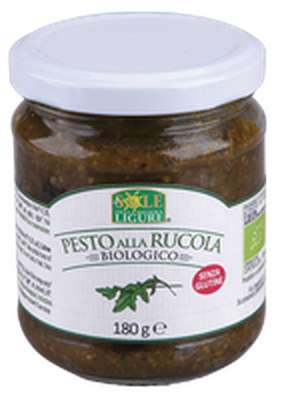 Pesto de roquette à l'huile d'olive vierge extra BIO, Il Sole della riviera Ligure (180 g)
