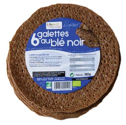 Petites galettes de blé noir les p'tites Breizh BIO, Biobleud (x 6, 360 g)