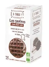 Gaufre artisanale chocolat noir BIO, A Table ! (x 8, 215 g)