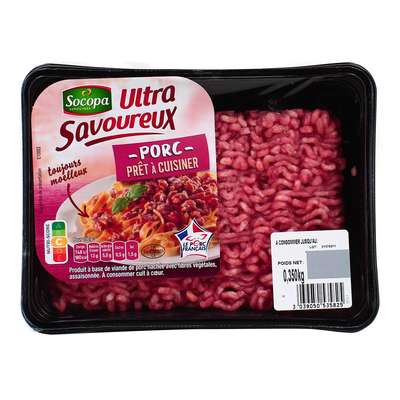 Viande de porc hachée, Socopa (350 g)