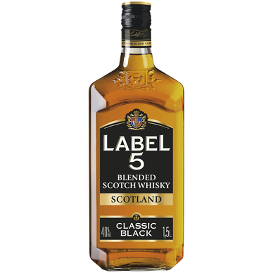 Blended Scotch Whisky Classic Black LABEL 5, 40°, 1,5L
