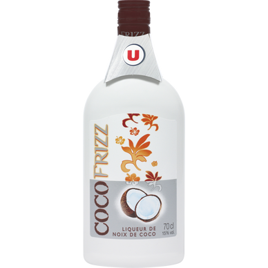 Liqueur Frizz saveur coco, 15°, bouteille de 70cl