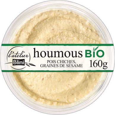 Houmous bio extra L'ATELIER BLINI, 160g