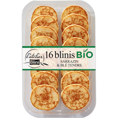 Blinis bio L'ATELIER BLINI, paquet de 135g