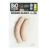 Boudins blancs au lait bio Viande de Porc Français BONJOUR CAMPAGNE,x2, soit 200g