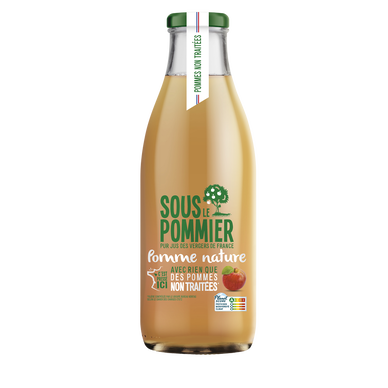 Pur Jus de Pomme non traitées SOUS LE POMMIER, 1L