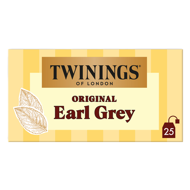 Thé Earl Grey TWININGS, 25 sachets, 50g