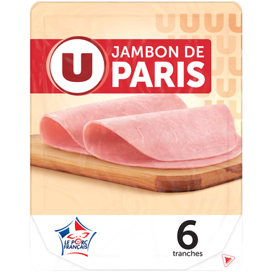 Jambon de Paris sans couenne - x6 tranches, 240g