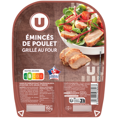 Emincés de poulet grillé au four - 2x75g