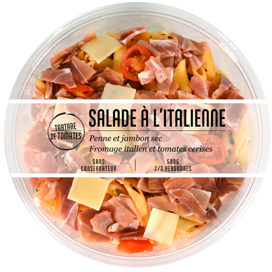 Salade italienne penne tomate, 2 parts, 500g