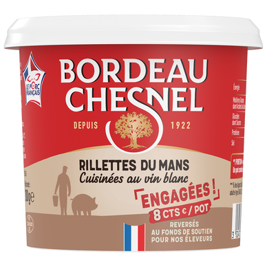 Rillettes du Mans pur porc engagées BORDEAU CHESNEL - 200g