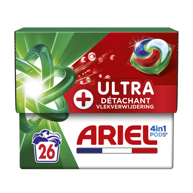 Lessive ARIEL All-in-1 Pods détergent Ultra détachant 26 doses