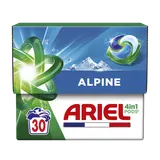 Lessive all in 1 ARIEL pods détergent Alpine x30