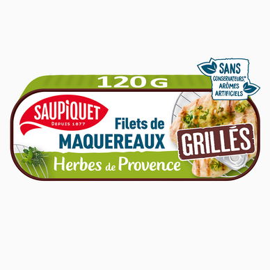 Filets de maquereaux grillés aux herbes de Provence  SAUPIQUET - 120g