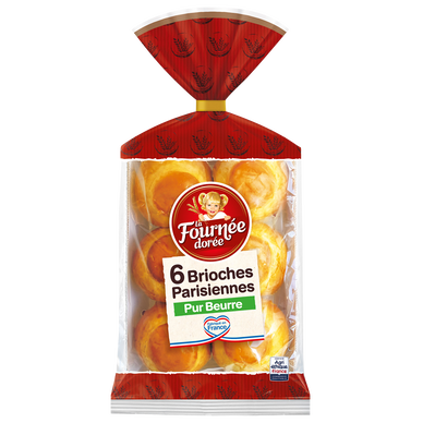 Brioches Parisiennes beurre frais LA FOURNEE DOREE 270g