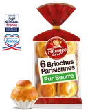 Brioches Parisiennes beurre frais LA FOURNEE DOREE 270g