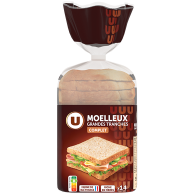 Pain de mie sandwich complet  550g