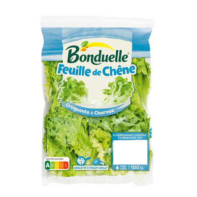 Feuilles de chêne vertes Bonduelle - Sachet 100g